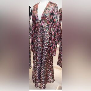 Floral V-Neck Maxi Dress